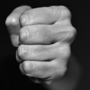 “I [Hard-Clenched Knuckle-Forward Fist] New York,” an essay by George Choundas.